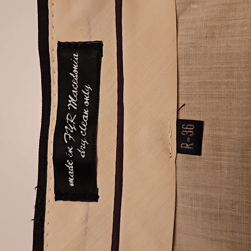 Gianfranco Ruffini Italy 100% Wool Double Breasted Olive Suit 43R / 35.5X31.25 - Picture 10 of 14